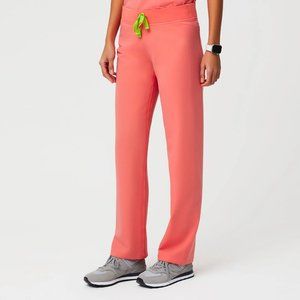 FIGS Hot Coral (**LIMITED EDITION COLOR**) Livingston-Tall Basic Scrub Pants S/T